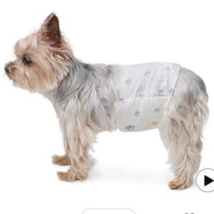 Dog Diapers - White XS male